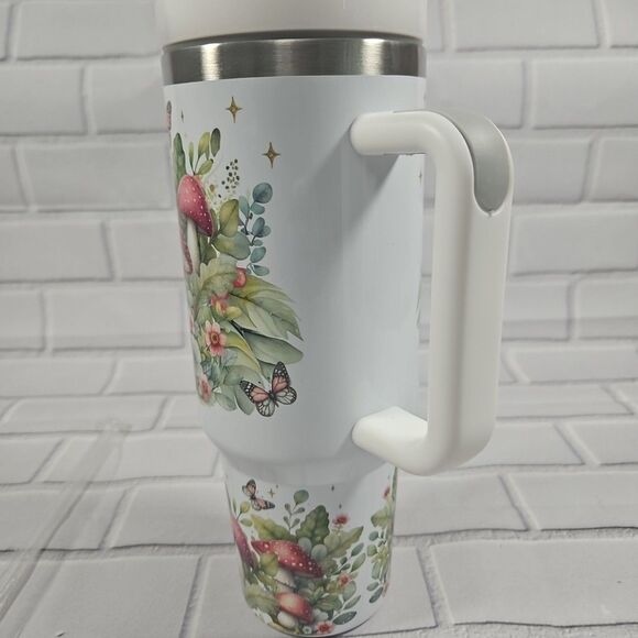 Frog Tumbler, Mushroom Tumbler, Personalized 40oz Frog Tumbler, Cute - Picture 3 of 12